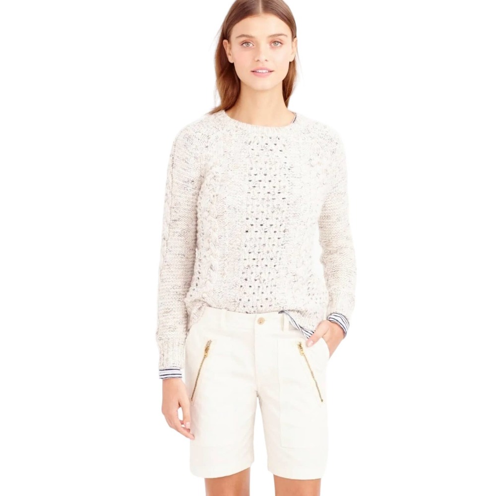 J Crew zip cargo shorts vintage alabaster